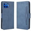 Vintage Series Motorola Moto G 5G Plus Schutzhülle mit Kartensteckplatz - Blau