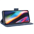 Vintage Series Motorola Moto G 5G Plus Schutzhülle mit Kartensteckplatz - Blau