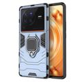 Vivo X80 Pro Hybrid Hülle mit Ringhalter - Blau