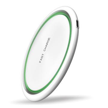 W53 Qi Wireless Charger Pad Ultradünne Runde Schnellladestation