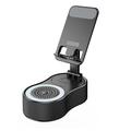 WYS-2303BT 3-in-1-Telefonhalterung mit Bluetooth-Lautsprecher und Powerbank - Schwarz