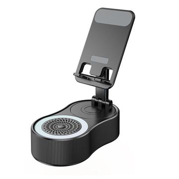 WYS-2303BT 3-in-1-Telefonhalterung mit Bluetooth-Lautsprecher und Powerbank - Schwarz