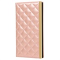 iPhone 13 Pro Max Wallet Hülle mit Schminkspiegel - Roségold