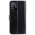 Xiaomi 11T/11T Pro Wallet Schutzhülle mit Stand - Schwarz