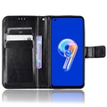 Asus Zenfone 9 Wallet Schutzhülle mit Ständer - Schwarz