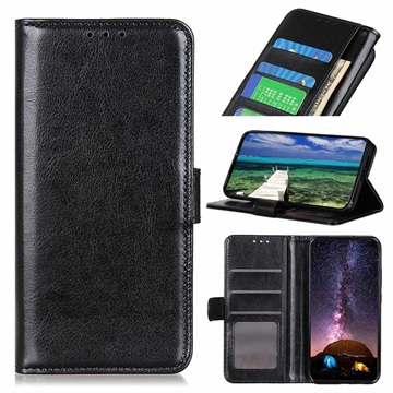 Google Pixel 6 Pro Wallet Schutzhülle mit Magnetverschluss - Schwarz