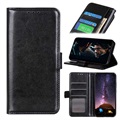 Huawei P40 Lite Wallet Schutzhülle mit Magnetverschluss - Schwarz