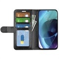 Motorola Moto G71 5G Wallet Schutzhülle mit Magnetverschluss - Schwarz