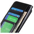 Nokia G300 Wallet Schutzhülle mit Stand - Schwarz
