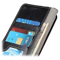 OnePlus 8T Wallet Schutzhülle mit Magnetverschluss - Schwarz