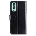 OnePlus Nord 2 5G Wallet Schutzhülle mit Magnetverschluss - Schwarz