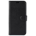 Samsung Galaxy A10s Wallet Schutzhülle mit Magnetverschluss - Schwarz