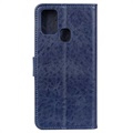 Samsung Galaxy A21s Wallet Schutzhülle mit Magnetverschluss - Blau