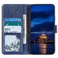 Samsung Galaxy A21s Wallet Schutzhülle mit Magnetverschluss - Blau