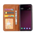 Samsung Galaxy S10 Wallet Hülle mit Stand-Funktion - Braun