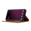 Samsung Galaxy S10 Wallet Hülle mit Stand-Funktion - Braun