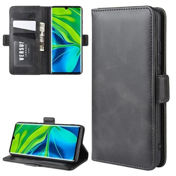 Xiaomi Mi Note 10/10 Pro Wallet Schutzhülle mit Magnetverschluss - Schwarz