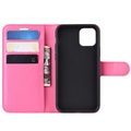 iPhone 11 Wallet Schutzhülle mit Magnetverschluss - Hot Pink