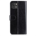 iPhone 13 Mini Wallet Schutzhülle mit Magnetverschluss - Schwarz