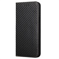 iPhone 14 Pro Wallet Schutzhülle - Karbonfaser - Schwarz