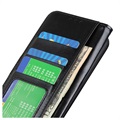 iPhone 14 Wallet Schutzhülle mit Magnetverschluss - Schwarz