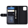 iPhone 11 Pro Max Wallet Schutzhülle mit Magnetverschluss - Schwarz