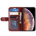 iPhone 11 Pro Max Wallet Schutzhülle mit Magnetverschluss - Braun