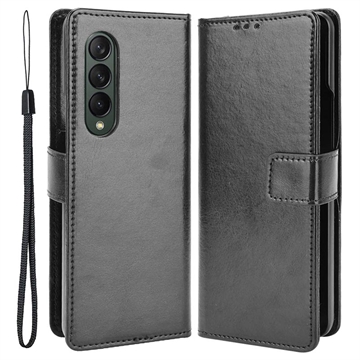 Samsung Galaxy Z Fold4 Wallet Hülle mit Kartenfach - Schwarz