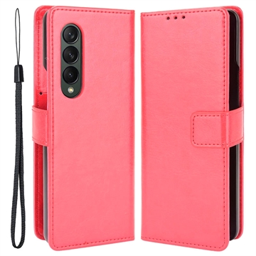 Samsung Galaxy Z Fold4 Wallet Hülle mit Kartenfach - Rot