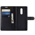 Sony Xperia 1 Wallet Hülle mit Stand-Funktion - Schwarz