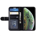 iPhone 11 Pro Wallet Hülle mit Stand-Funktion - Schwarz