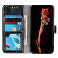 iPhone 12 Pro Max Schutzhülle mit Geldbörse und Standfunktion - Schwarz