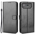 Asus ROG Phone 6/6 Pro Wallet Schutzhülle mit Magnetverschluss - Schwarz