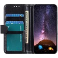 Samsung Galaxy A22 5G, Galaxy F42 5G Wallet Hülle mit Magnetverschluss - Schwarz