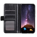 Vivo X80 Pro Wallet Schutzhülle mit Magnetverschluss - Schwarz
