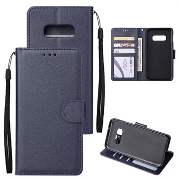 Samsung Galaxy S10e Wallet Hülle mit Stand-Funktion - Dunkel Blau