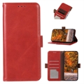 OnePlus 11 Lederhülle mit Geldbörse mit RFID - Rot