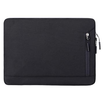 Wasserabweisende, elegante Oxford-Laptoptasche mit Seitentasche - 14.6" - Schwarz