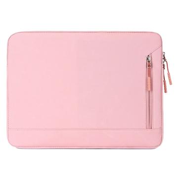 Wasserabweisende elegante Oxford Laptop-Tasche m. Seitentasche - 14.6" - Rosa