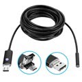 Android, PC Wasserdichte 8mm USB Endoskop Kamera AN99 - 10m - Schwarz