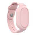 Wasserdichtes Silikon-Armband für Samsung Galaxy SmartTag 2 Bluetooth Tracker Schutzhülle - Pink