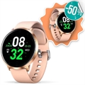 Wasserdichte Smartwatch mit Pulsmessung K12 - Roségold