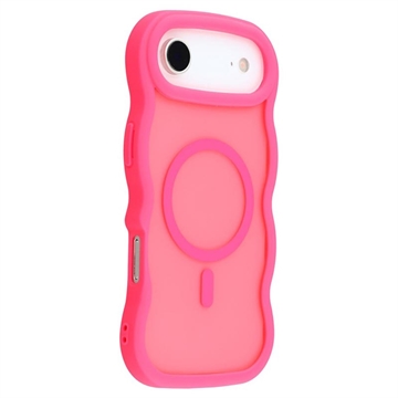 iPhone Air Wellenkante Magnetische Hybridhülle - Hot Pink