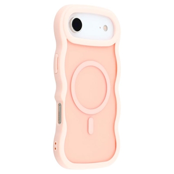 iPhone Air Wellenkante Magnetische Hybridhülle - Pink