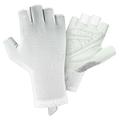 West Biking YP0211265 Shock-Absorb Hälfte-Finger Radfahren Handschuhe - M - weiß