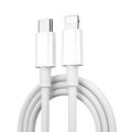 iPhone / iPad / iPod 30W USB-C / Lightning Kabel - 1.2m - Weiß