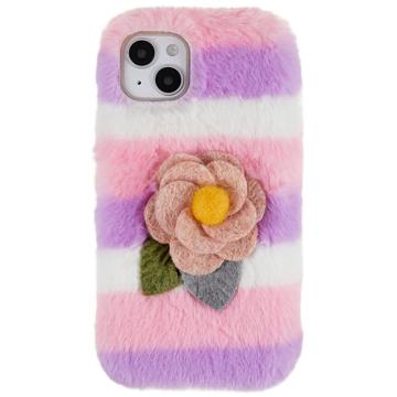 3D Plush Pelziger Winter iPhone 14 Plus TPU Hülle