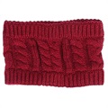 Winter Warm Weich Gestrickt Damen Stirnband - Rot