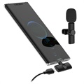 Drahtlose Lavalier / Lapel Mikrofon K2 - USB-C - Schwarz