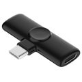 Drahtlose Lavalier / Lapel Mikrofon K2 - USB-C - Schwarz